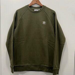 Men’s Adidas Olive Green Crewneck Sweatshirt Size M